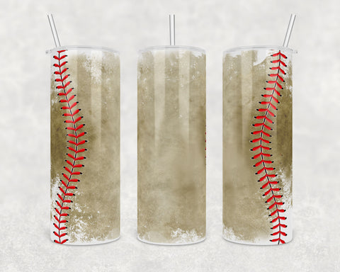 Baseball Dirt Grunge Sports | 20 oz Skinny Tumbler Wrap | Digital Download | Sublimation image | png file