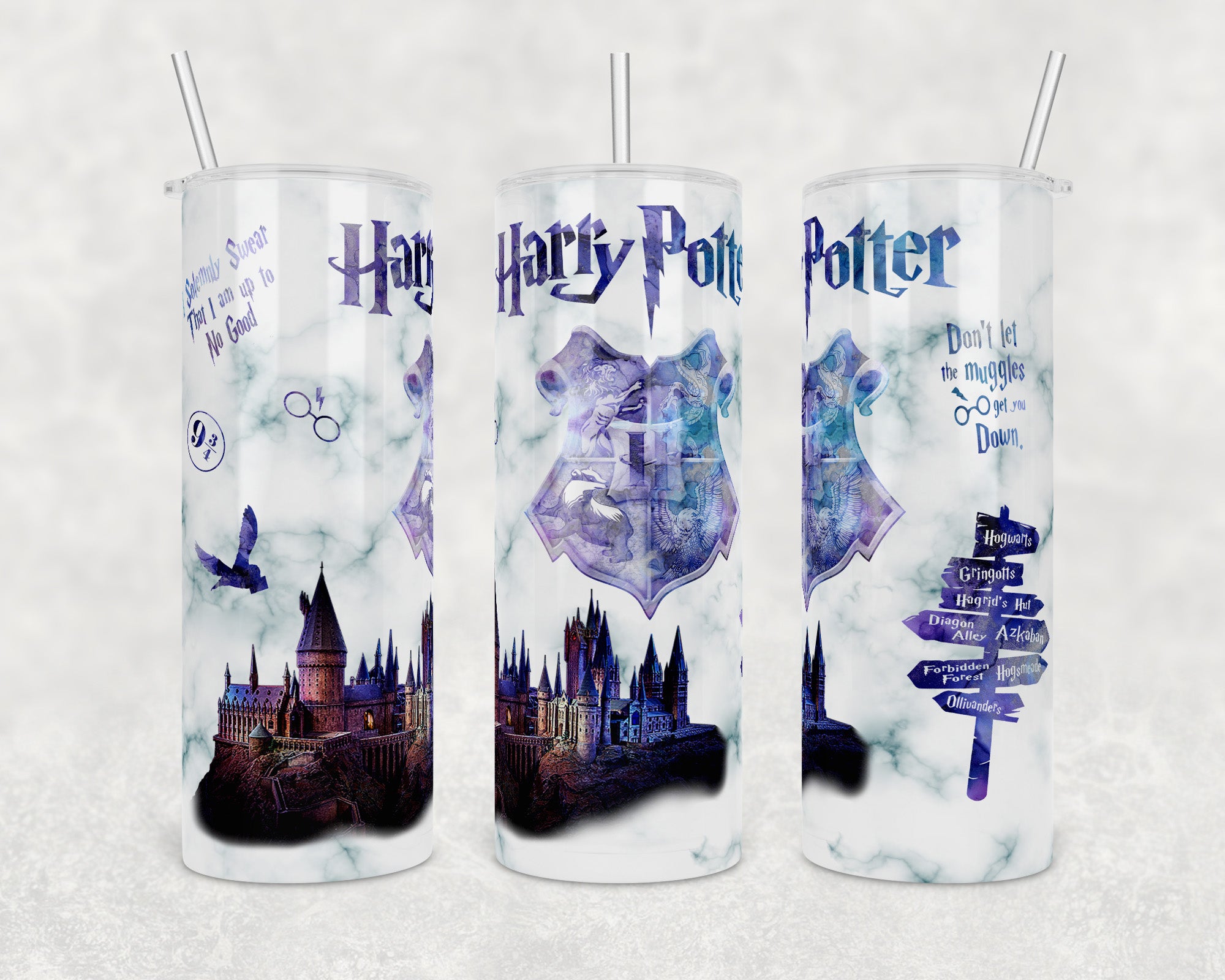 Harry Potter 14oz Plastic Wizard In Training Snow Globe Tumbler with Straw