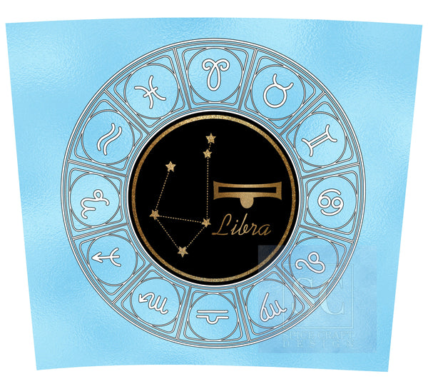 Zodiac Air Elements | Aquarius | Gemini | Libra | Digital Download | 20 oz Skinny Tumbler | Sublimation | Waterslide | PNG