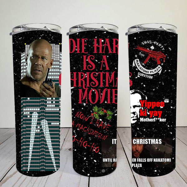 Die Hard Christmas movie digital wrap | Digital Download | 20 oz skinny tumbler