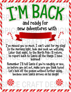 Elf image | Welcome Back | Adventures | Jigsaw | PNG | Sublimation