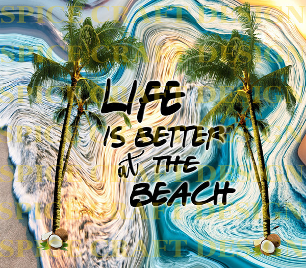 Life is Better at the Beach | digital image | png file | sublimation