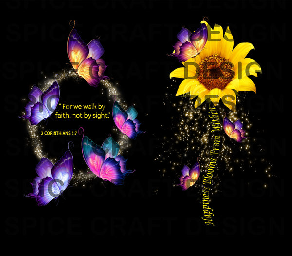 Happiness walk in faith Corinthians  | digital image | sublimation | png file