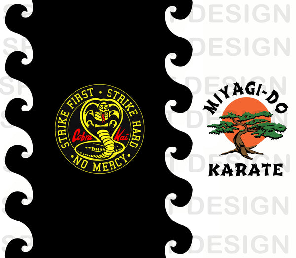 Karate 20 oz skinny tumbler digital design | Digital Download | Waterslide | Sublimation | PNG