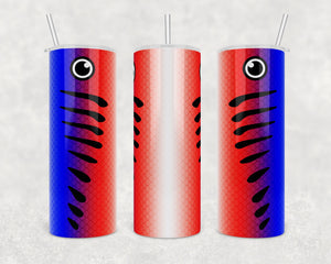 Patriotic Fish Lure | Red, White and Blue | Skinny Tumbler Wrap | Digital Download | png file