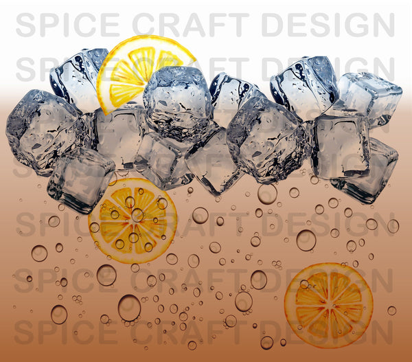 Ice Tea Glass | Digital Download | Waterslide | Sublimation | PNG File