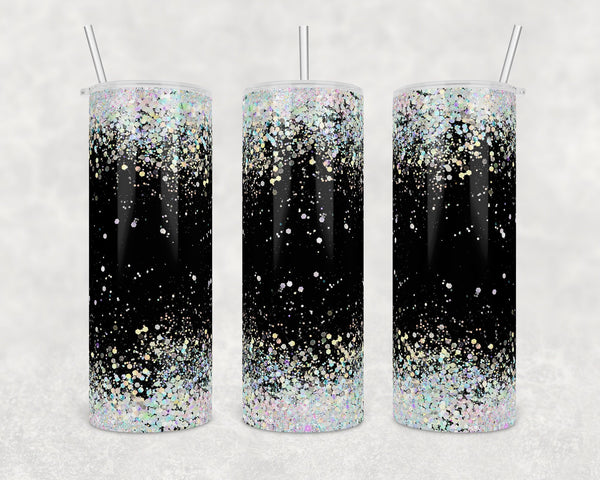 Four backgrounds with holographic glitter | Skinny Tumbler Wrap | Digital Download | Sublimation | PNG