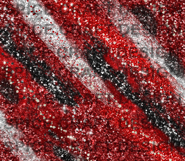 Red, Black and Silver Abstract Glitter Milkway | 20 oz Skinny Tumbler Wrap | Digital Download | Sublimation | png file