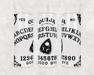 Ouija Board on white background | 20 oz Skinny Tumbler Wrap | Digital Download | Sublimation image | png file