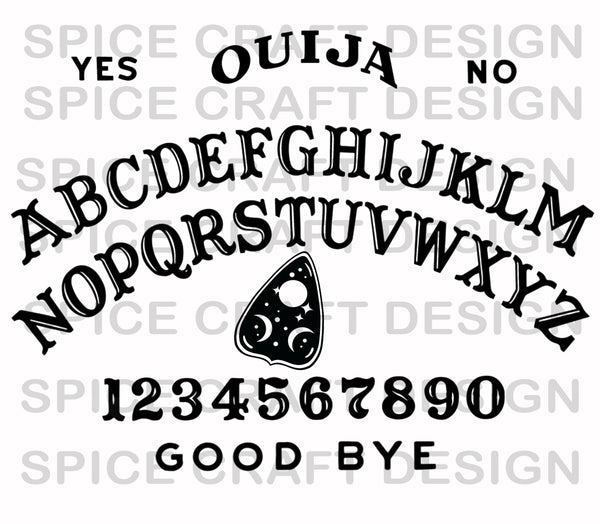 Ouija Board Simple Design | 20 oz Skinny Tumbler Wrap | Digital Download | Sublimation image | png file