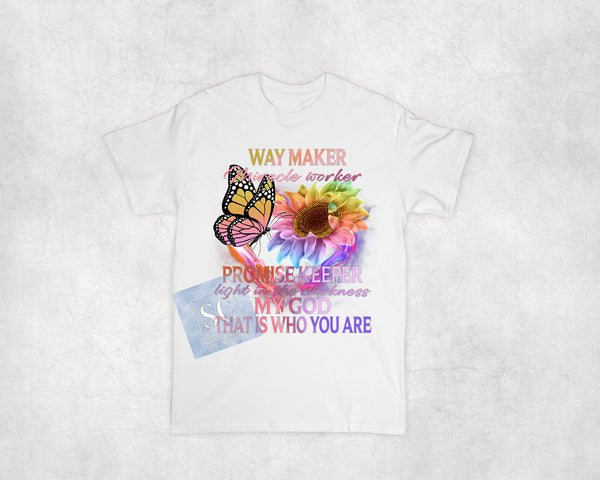Waymaker miracle worker my God | Rectangular file  | T Shirt design | Tote Bag | Digital Download | Sublimation | png file